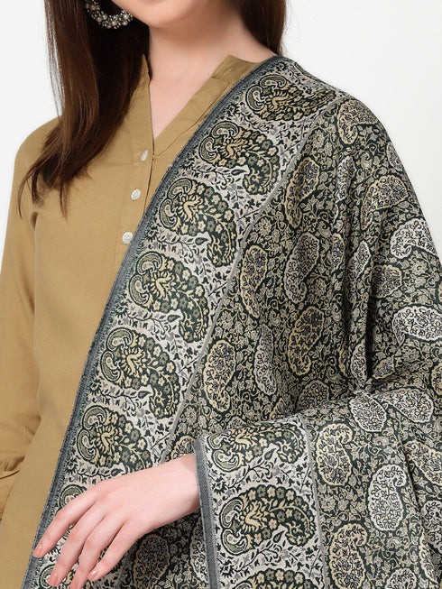 Women's Paisley Jamawar Acrylic Wool Shawl